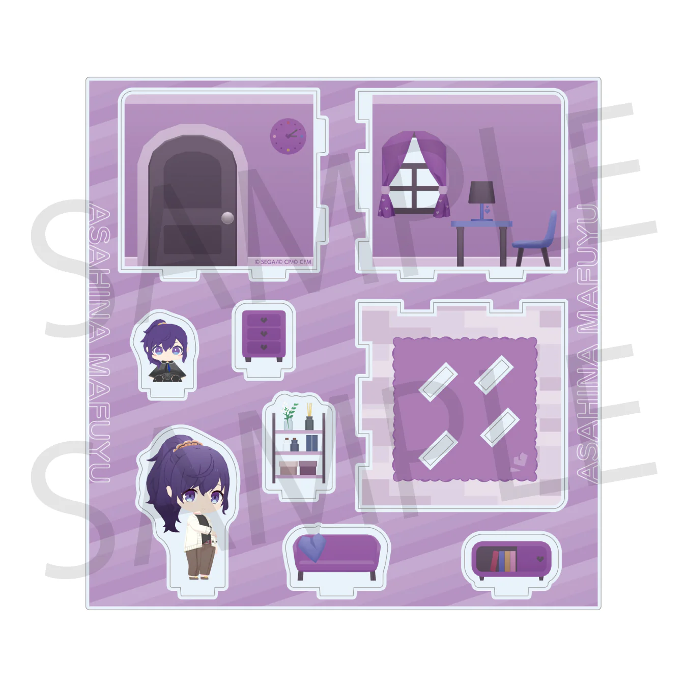 【予約商品】マイセカイ アクリルルームジオラマ ひび割れたハートルームシリーズ - Image 3